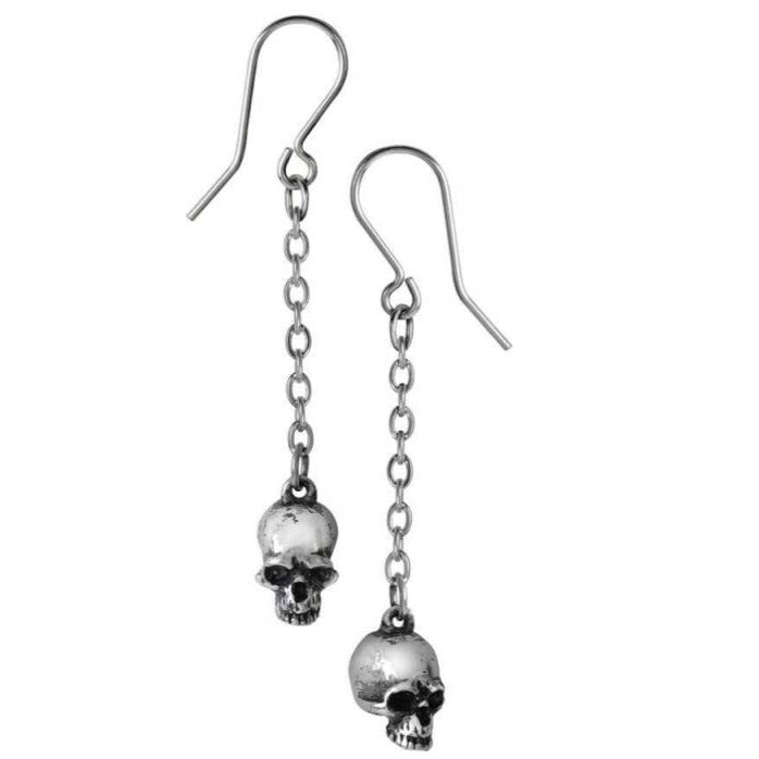 Alchemy Gothic Deadskull Dropper Earrings