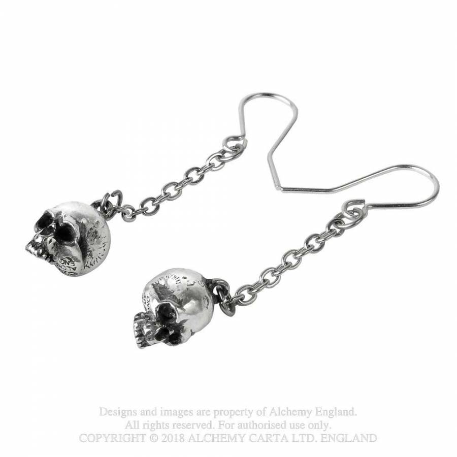 Alchemy Gothic Deadskull Dropper Earrings