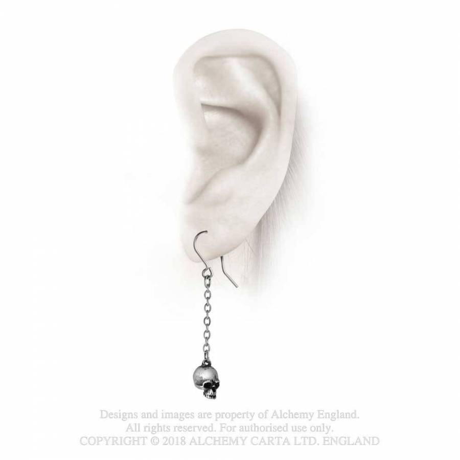 Alchemy Gothic Deadskull Dropper Earrings