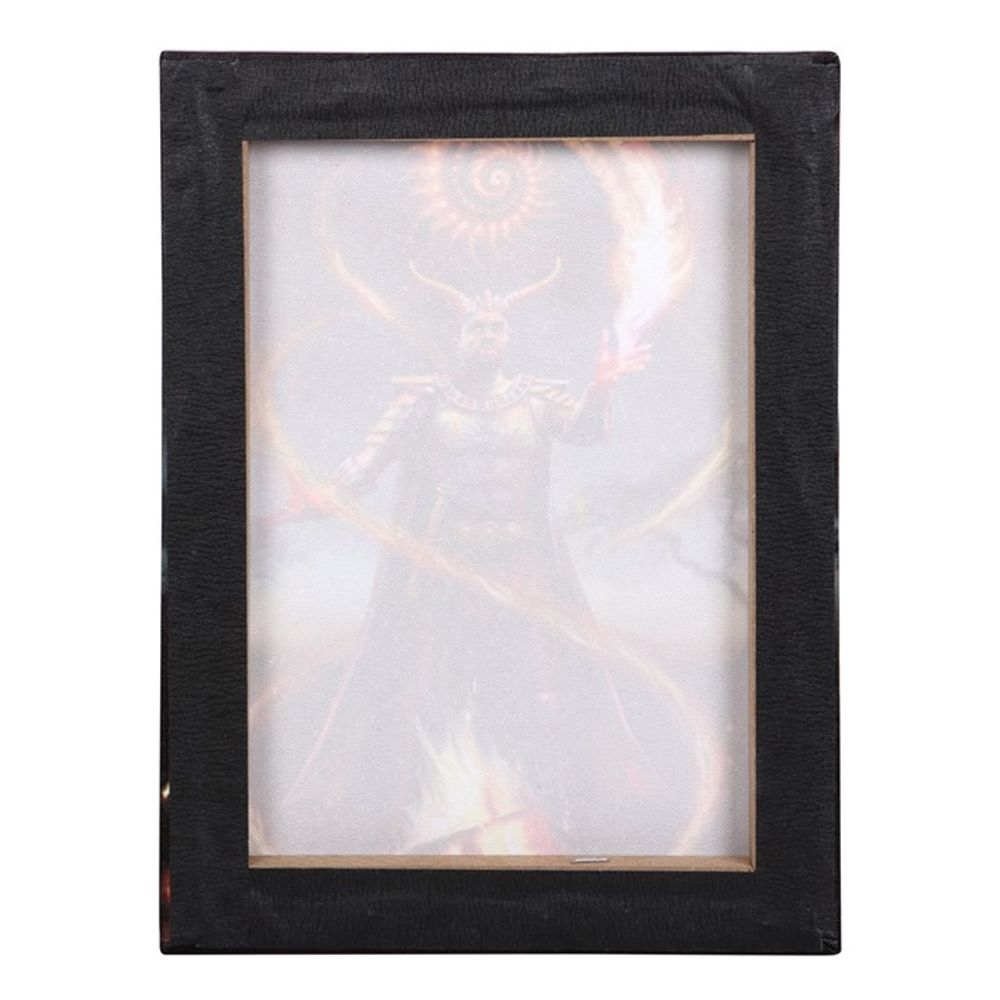 Fire Element Wizard Canvas Plaque by Anne Stokes