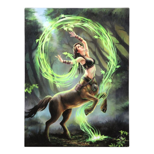 Earth Element Sorceress Canvas Plaque by Anne Stokes