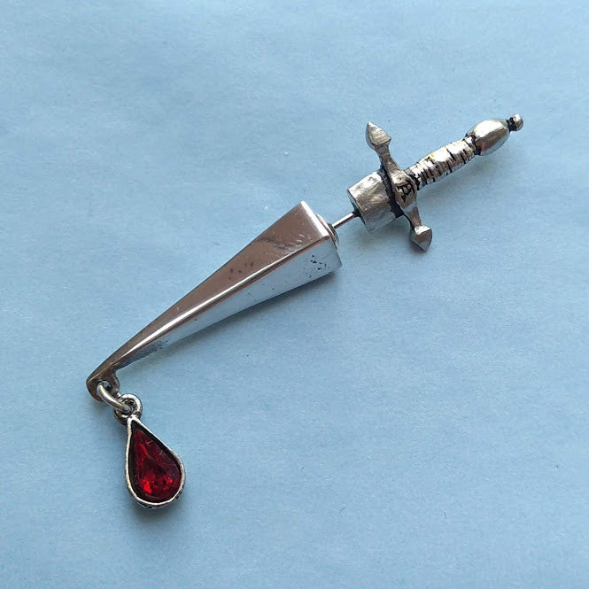 Alchemy Gothic Cesare Veto Dagger Earring