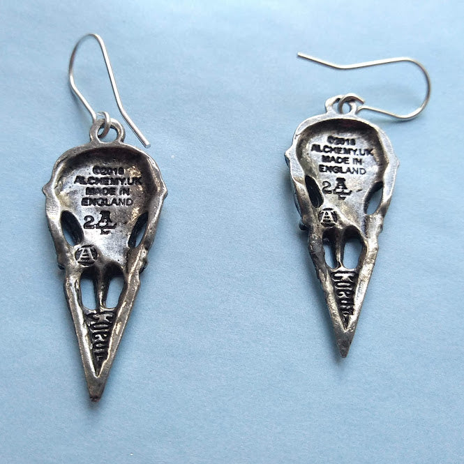 Skull on sale drop earrings