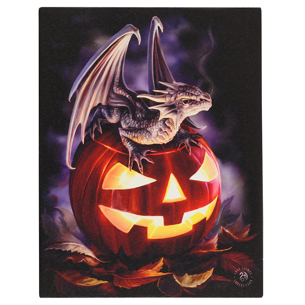 19x 25cm Trick or Treat Canvas Plaque By Anne Stokes