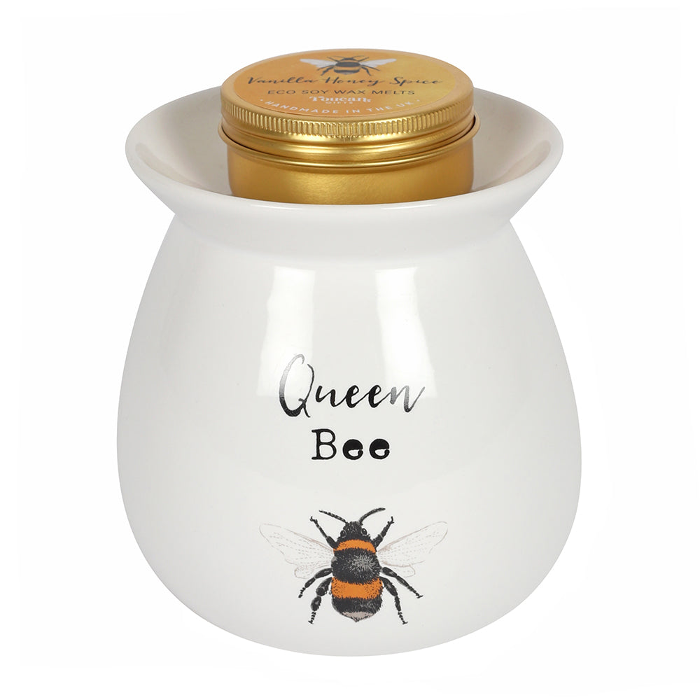Large Queen Bee Wax Melt Burner Gift Set
