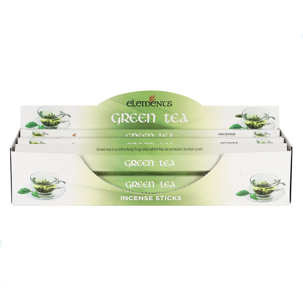 Set of 6 Packets of Elements Green Tea Incense Sticks