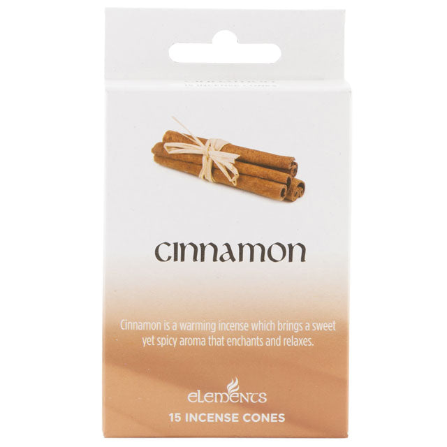 Set of 12 Packets of Elements Cinnamon Incense Cones