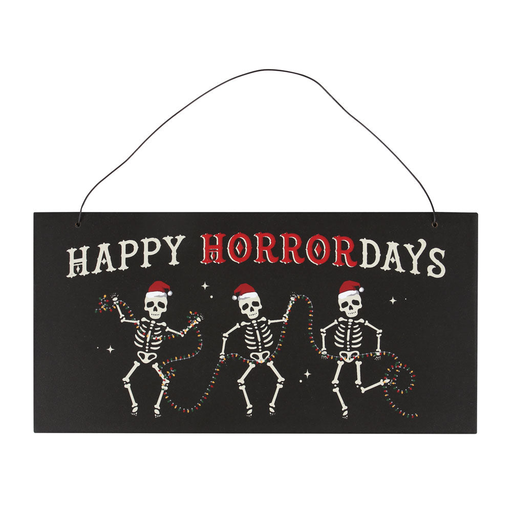 Happy Horrordays Hanging Sign