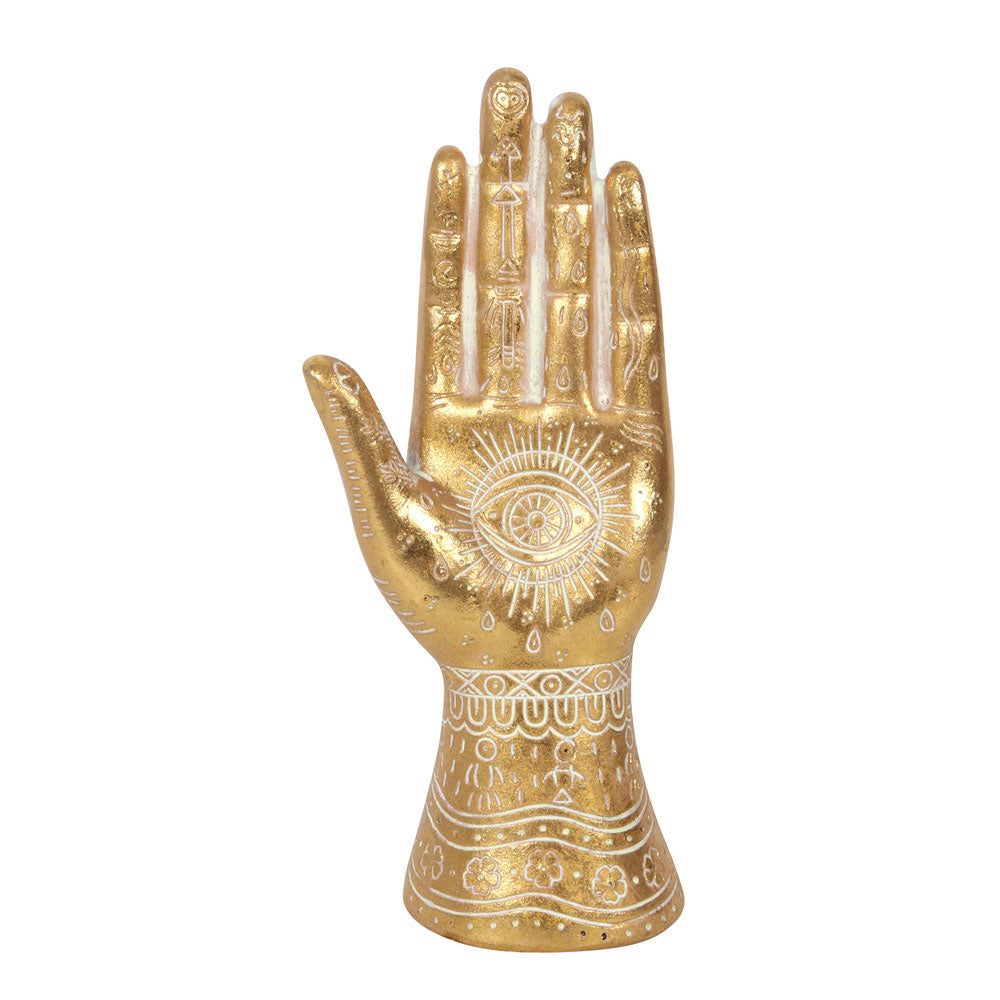 21cm Gold Hamsa Hand Ornament