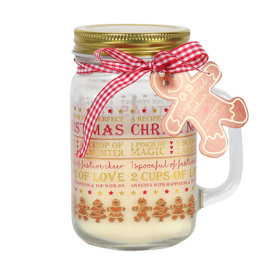 13cm Gingerbread Cookies Mason Jar Candle