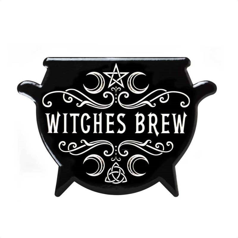 Alchemy Gothic Witches Brew Cauldron Coaster